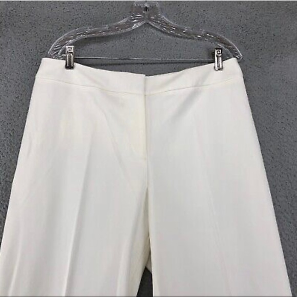 Liz Claiborne Womens Dress Pants Size 12/14? Ivory Straight Leg Hi-Rise Career - Picture 5 of 9